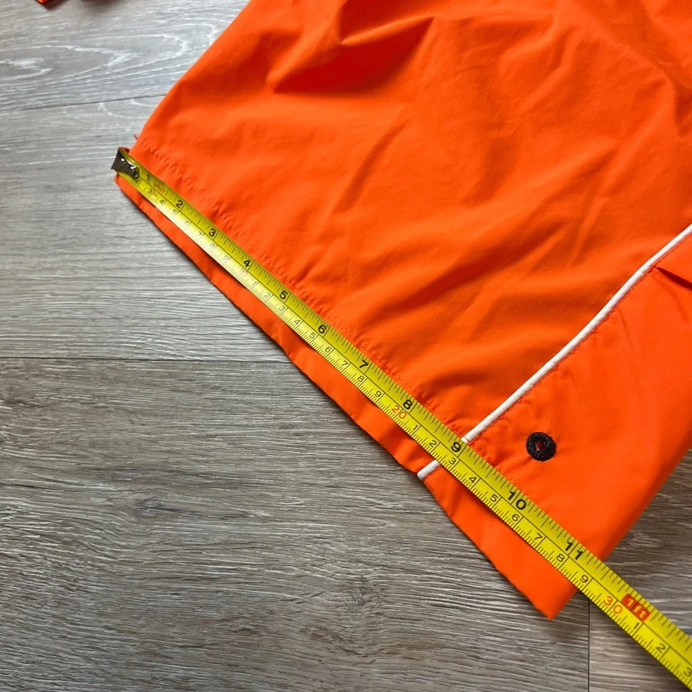Harley-Davidson Swim Trunks Mens XL Orange Team Harley Board Shorts Mesh Lining